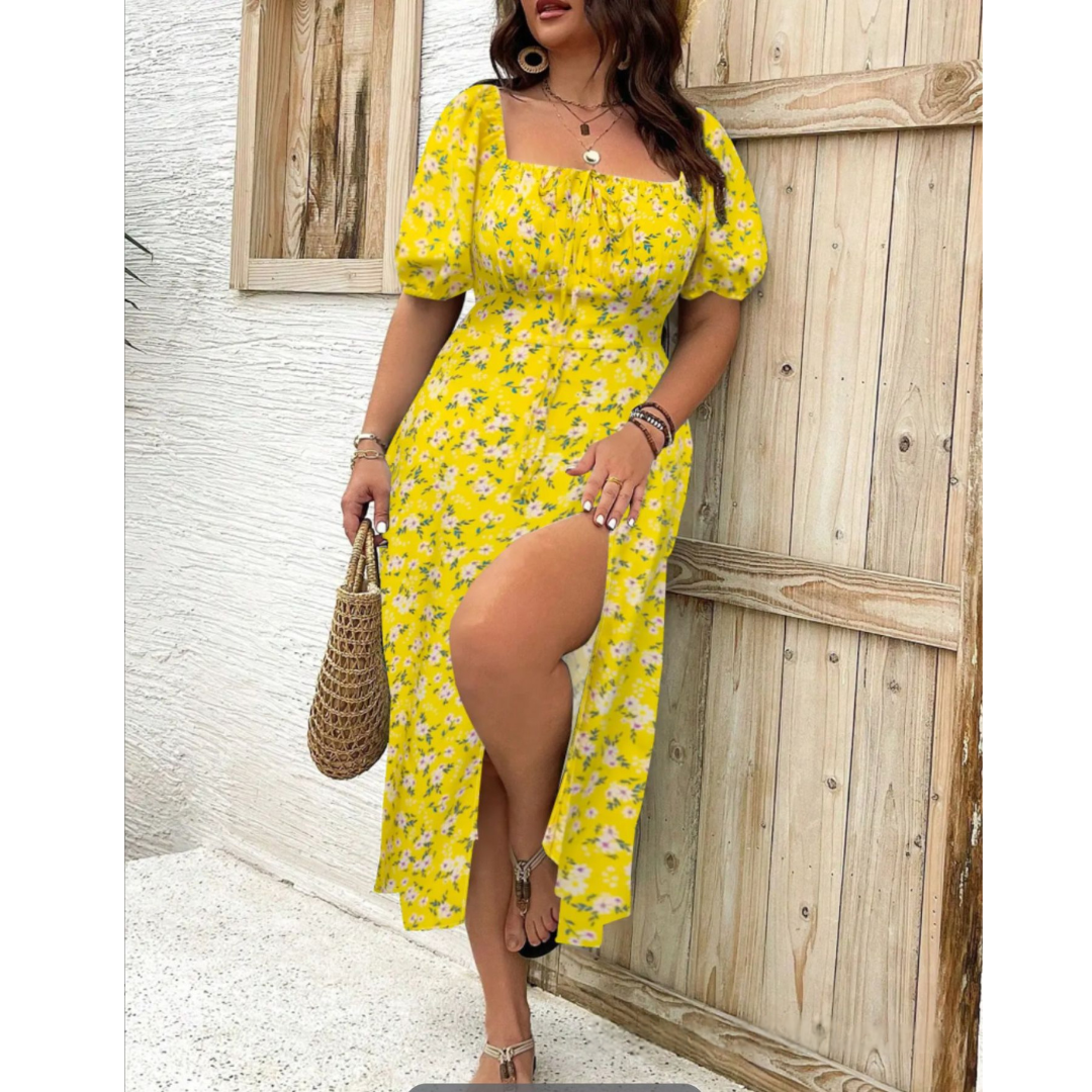 AVENNA™ – Comfy Elegant Summer Slit Dress